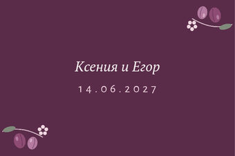 Шаблон карточки рассадки «Слива. Карточка рассадки» — оборотная сторона
