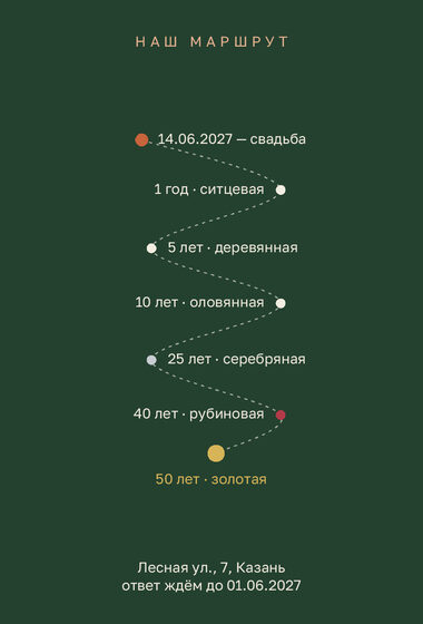 «Туй. Маршрут, лесной зелёный» чакыру үрнәге — арткы ягы